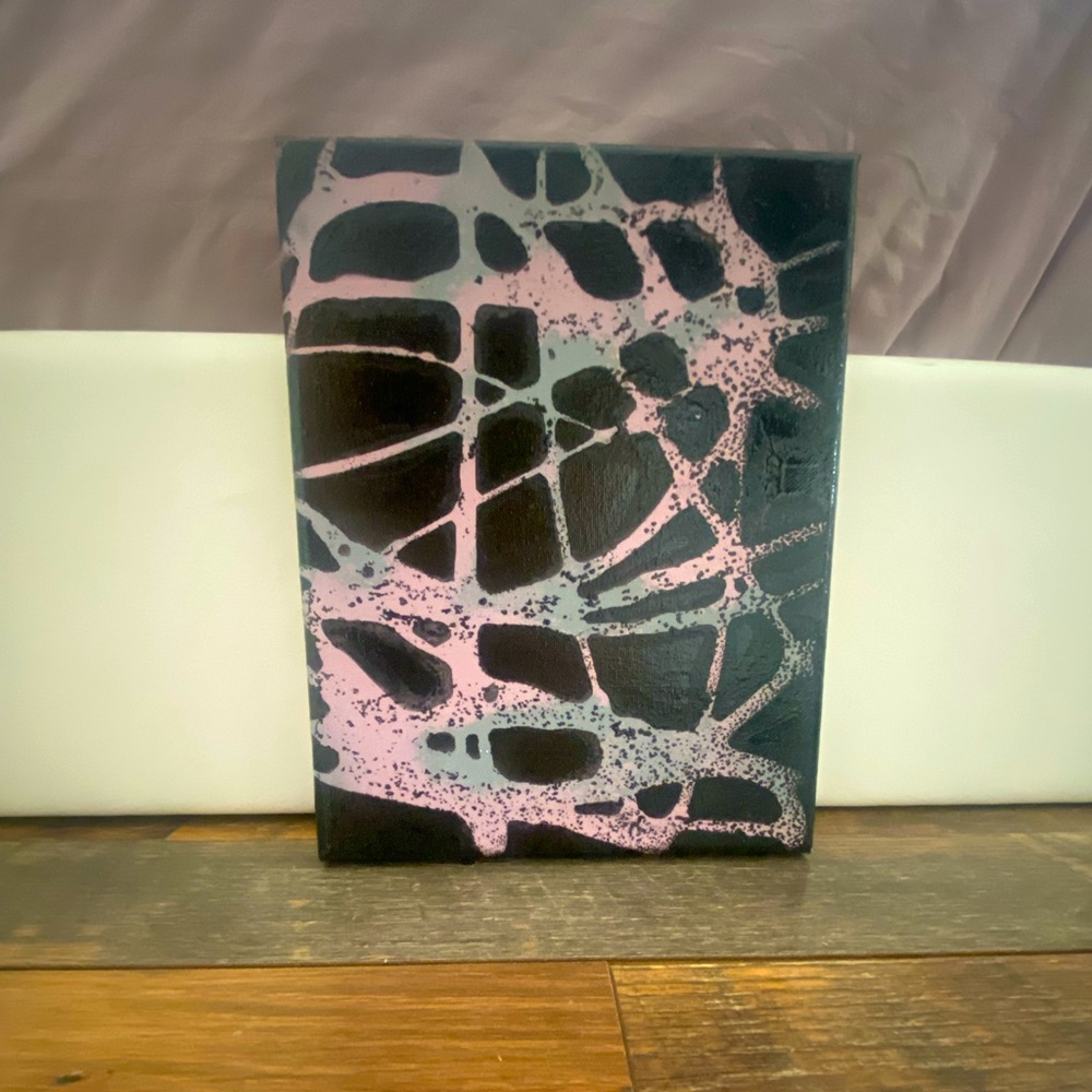 Pink,Grey and Black Painting